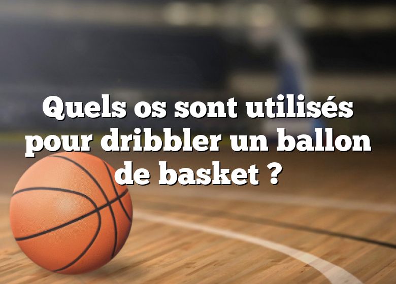 Quels os sont utilisés pour dribbler un ballon de basket ?